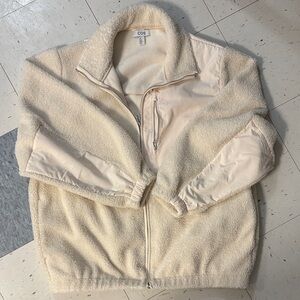 COS Beige Zip-Up Men's Sweater